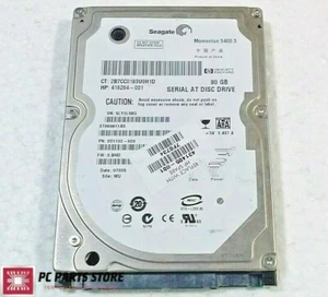 Seagate 80GB Laptop Internal Hard Drive 2.5" SATA 5400RPM HDD ST980811AS TESTED - Afbeelding 1 van 5