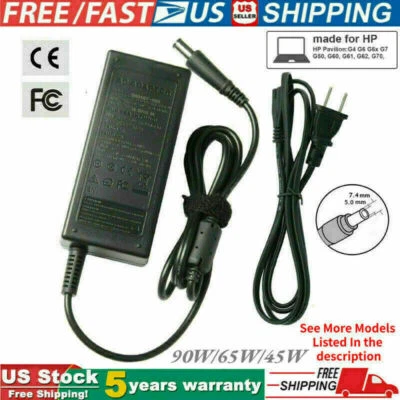 90W Adapter Laptop Charger for HP Elitebook 8470p 8460p 8440p 8460w 8560w 8570wp - Image 1 of 4