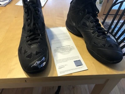 Lebron James UDA Upper Deck Signed Autograph Miami Heat Practice Worn Shoes 1/1 - Image 1 of 4