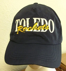 TOLEDO UNIVERSITY baseball hat Rockets snapback cap Ohio logo 1980s missing cord - Picture 1 of 2