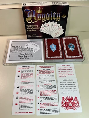 Royalty Word-Building Capturing Card Game Complete, 1-6 Players, 6+, Family Game - Image 1 of 4