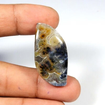 Natural Pseudomorph Stick Agate Cabochon Fancy Shape Gemstone Loose 29 Cts #8115 - Image 1 of 4