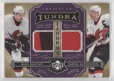 2007 Artifacts Tundra Tandems Metallic Purple Dany Heatley Daniel Alfredsson HOF