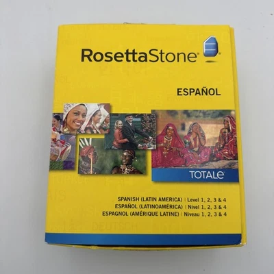 Rosetta Stone Spanish Latin America Levels 1-4 with Official Headset – DVD MacPC - Image 1 of 4