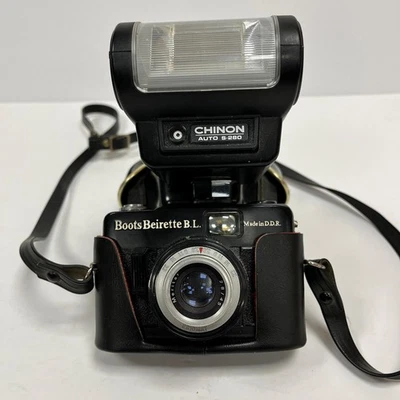 Boots Beirette BL Vintage Camera with Chinon S280 Flash (BFD) - Image 1 of 4
