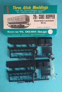 Boxed Three Aitch 4mm OO Gauge Plastic LMS BR 20T Coke Hopper Wagon Kit + Wheels - Bild 1 von 2