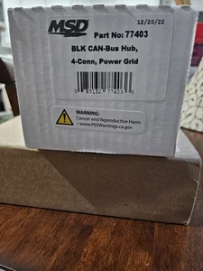 MSD CAN-Bus Hub - Power Grid - 4-Connector CAN-Bus Hub - Black - Each - Picture 1 of 2