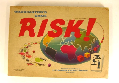Original Risk Board Game Waddingtons 1960s White Box Edition #LT - Image 1 of 4