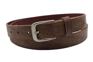 Handgemachter Herren Gürtel aus Büffelleder braun,Jeans Gürtel 3cm #LHB-13 - Bild 1 von 7
