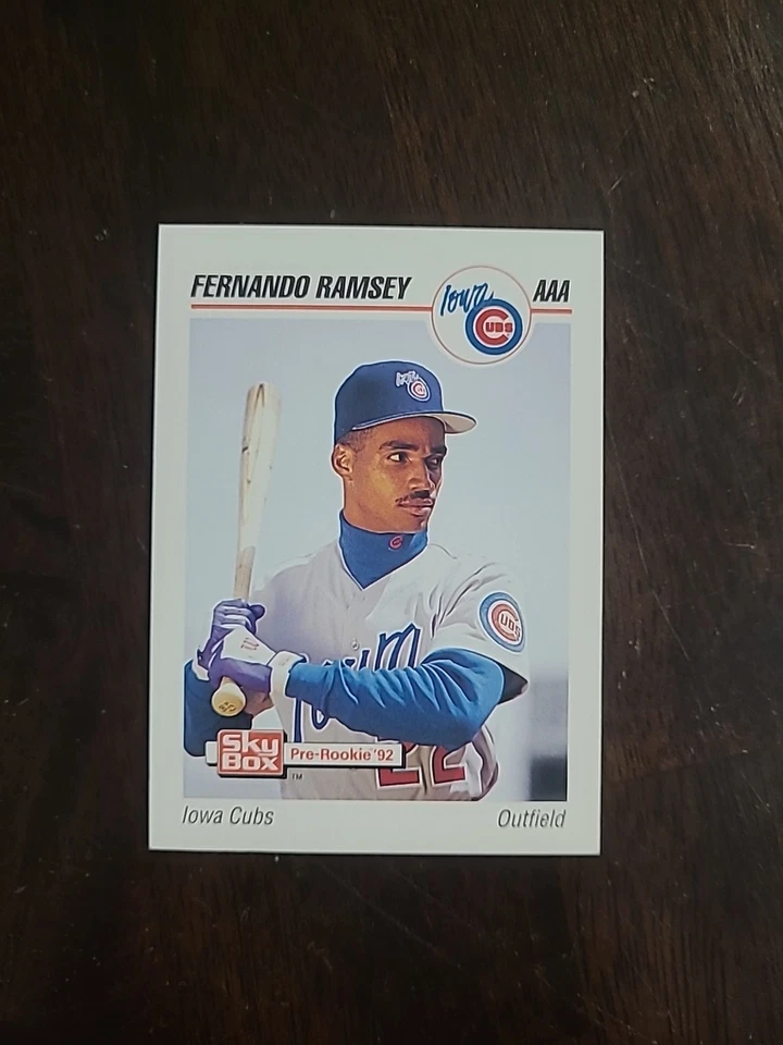 1992 SkyBox Pre-Rookie Fernando Ramsey RC #104 Iowa/Chicago Cubs Rookie - Image 1 of 1