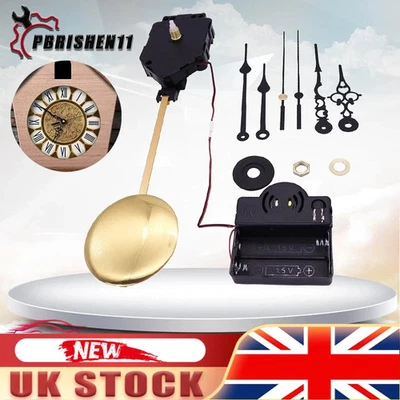 DIY Replacement Pendulum Ticking Quartz Clock Movement Mechanism & Metal Hands - Image 1 of 4