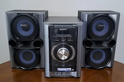 Sony HCD-EC78P Mini HiFi Stereo AM/FM 1 Disc CD w/ Speakers No Remote Near Mint! - Image 1 of 4