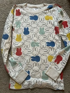Kids Miffy Long Sleeve Top Vintage Size 10 Pajama Shirt - Picture 1 of 3