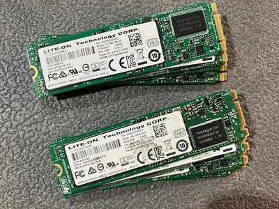 (LOT of 10) LITE-ON 128GB M.2 2280 SATA SSD CV3-8D128 Excellent Health - Image 1 of 2