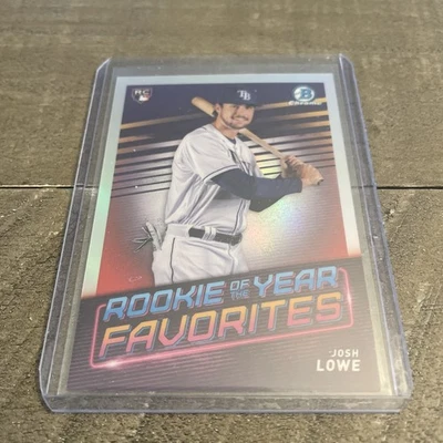 2022 Bowman Chrome - Rookie of the Year Favorites Josh Lowe #ROYF-11 (RC) - Image 1 of 2