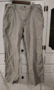 Carhartt Pants Mens 38x32 Workwear Utility Carpenter 100% Cotton - Picture 1 of 8
