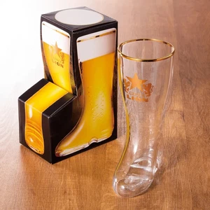 Sapporo Draft Beer GINZA LION Original Boots Glass Beer Mug Drinking at home - Picture 1 of 3