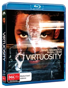 BRAND NEW Virtuosity (Blu-Ray, 1995) *PREORDER Movie Denzel Washington - Picture 1 of 2