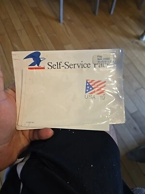 10 Pc Vintage Blank USPS UX153 19c Stylized Stars and Stripes  Post Card-Unused - Image 1 of 4