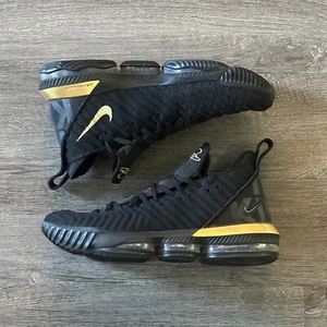 Nike LeBron 16 I'm King Mens Basketball Shoes Black Gold BQ5969-007 Size 12 - Picture 1 of 10