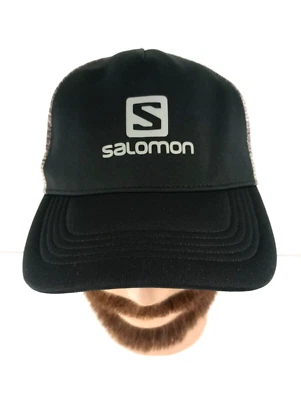 SALOMON HAT - mens snapback adjustable black gray mesh back panels - Image 1 of 4
