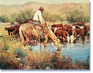 ** "COOL WATER" LIMITED EDITION PRINT BY GARY NIBLETT **NEU UND NIE GERAHMT** - Bild 1 von 2