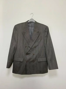 Vintage! Tiger of Sweden Men's Wool Grey Double Breasted Blazer Size EU52 UK42 - Picture 1 of 9