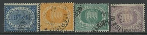 SAN MARINO, USED, #2,4,6,12, TYPICAL CENTERING - Imagen 1 de 1