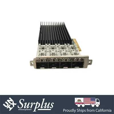Chipset Intel 82599ES quad porte 10 GB SFP+ PCIe 3.0 x8 scheda di interfaccia di rete senza staffa - Immagine 1 di 4