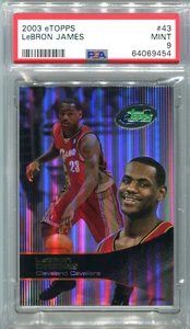 LeBRON JAMES 2003 Topps eTopps rookie PSA 9 chrome refractor finish low pop! - Picture 1 of 1