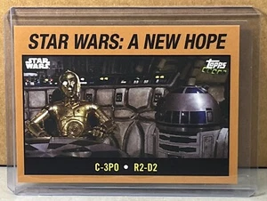 2024 TOPPS Throwback Thursday Star Wars #78 C-3PO & R2-D2 Bronze Parallel 1/10 - Picture 1 of 3