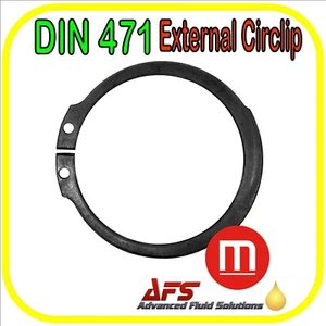 DIN 471 External Circlip Retaining Snap Ring Carbon Spring Phosphate all Size UK - Picture 1 of 5