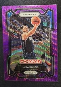 2023-24 Panini Prizm Monopoly Luka Doncic Purple Wave Prizm #22 Mavericks Mavs - Picture 1 of 2
