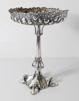 Antigua compota alemana 800 plata Art Nouveau secesionista judaica Lázaro Posen Foto 1 de 4