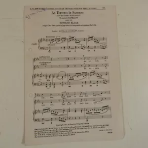Banda vocal AS TORRENTS IN SUMMER de King Olaf, Edward Elgar/Longfellow - Imagen 1 de 1