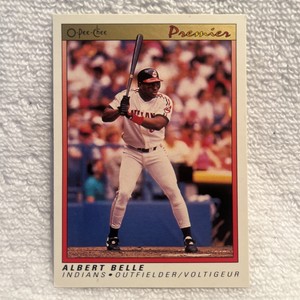 1991 O-Pee-Chee OPC Premier MLB Baseball Cards #8 ALBERT BELLE
