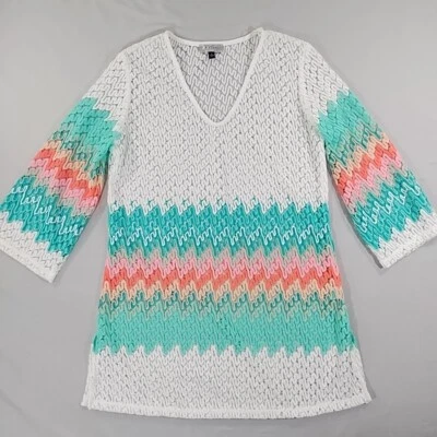 Traje de baño J. Valdi encubrimiento para mujer mediano natación playa piscina vacaciones rosa turquesa Foto 1 de 4