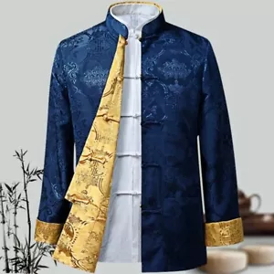 HOT Chinese Style Men's Shirts Kung Fu Coats Tang Suit Clothing for Men Clothing - Picture 1 of 24