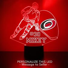 Carolina Hurricanes Night Light Personalized FREE NHL Hockey LED Sports Fan Lamp