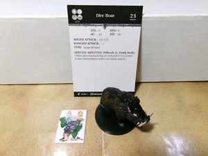 =Dungeons and Dragons D&D HARBINGER Dire Boar 34/80 con tarjeta= - Imagen 1 de 1