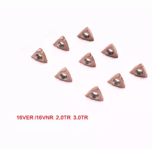 10PCS 16VER 2.0TR 3.0TR 16VNR Upright mounted threaded insert 30° 2 3mm Triangl - Picture 1 of 6