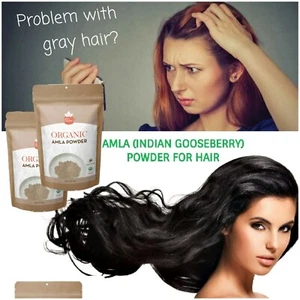 AMLA POWDER 8oz for Healthy Hair, Boost Immunity, Organic, Indian Gooseberry - Picture 1 of 7