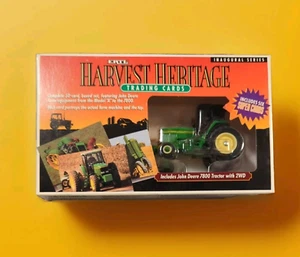 1994 John Deere Trading Cards With 7800 Tractor 1/64 Diecast Harvest Heritag New - Picture 1 of 5