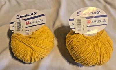 Lot of 2- Schoeller Esslinger Spumante Yarn, Yellow - Image 1 of 4