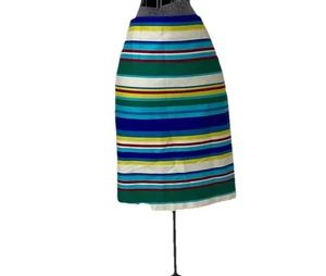 NEW Talbots Skirt Size 16 Straight Suit Separates 100% Breathable Cotton Multi - Picture 1 of 16
