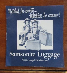 Samsonite Schwayder No. 4915 Red Brown Faux Leather Vanity luggage Lavender BIN - Picture 1 of 21