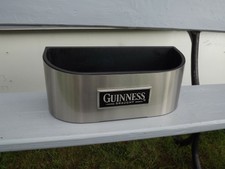 Guinness Beer Bar Top Stainless Steel Bottle Holder Tray Ideal Man Cave / Bar