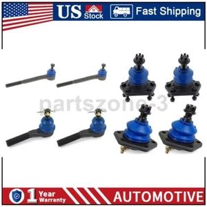 8x Front Inner Outer Tie Rod End Upper Lower Ball Joint Fits Chevrolet S10 4.3L - Picture 1 of 12