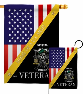 Home of Arny Special Forces Garten Flagge Armee bewaffnet Geschenk Hof Haus Banner - Bild 1 von 17