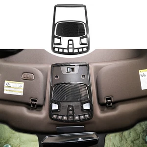 Cubierta de panel de lámpara de luz de lectura delantera de fibra de carbono para Ford F150 Raptor 15+ - Imagen 1 de 9